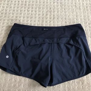 lululemon dark blue shorts